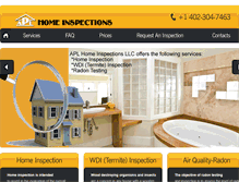 Tablet Screenshot of aplhomeinspections.com